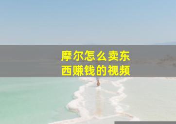 摩尔怎么卖东西赚钱的视频