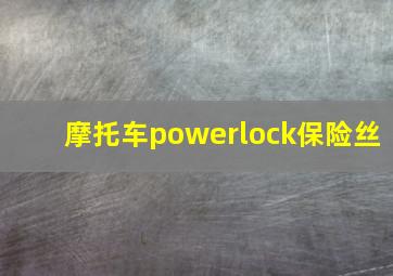 摩托车powerlock保险丝