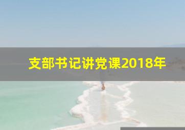 支部书记讲党课2018年