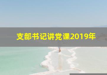 支部书记讲党课2019年