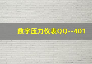 数字压力仪表QQ--401