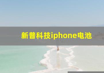 新普科技iphone电池