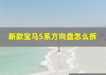 新款宝马5系方向盘怎么拆