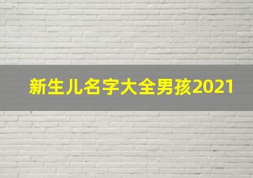 新生儿名字大全男孩2021