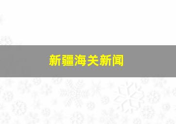 新疆海关新闻