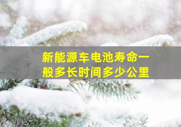 新能源车电池寿命一般多长时间多少公里