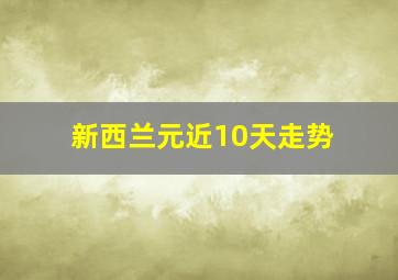 新西兰元近10天走势