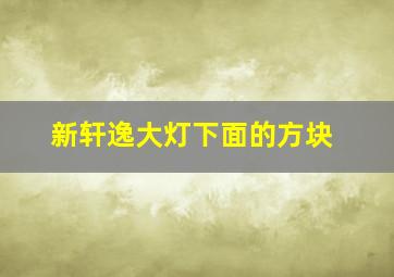 新轩逸大灯下面的方块