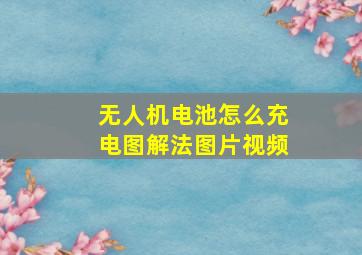 无人机电池怎么充电图解法图片视频