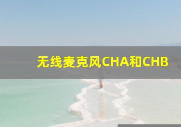 无线麦克风CHA和CHB