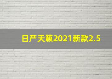 日产天籁2021新款2.5