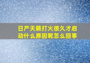 日产天籁打火很久才启动什么原因呢怎么回事