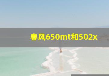 春风650mt和502x