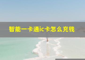 智能一卡通ic卡怎么充钱