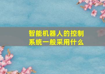 智能机器人的控制系统一般采用什么