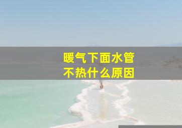 暖气下面水管不热什么原因