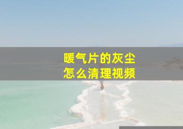 暖气片的灰尘怎么清理视频