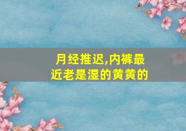 月经推迟,内裤最近老是湿的黄黄的