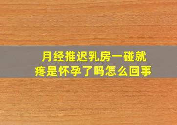 月经推迟乳房一碰就疼是怀孕了吗怎么回事