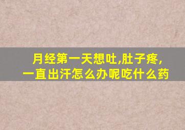 月经第一天想吐,肚子疼,一直出汗怎么办呢吃什么药