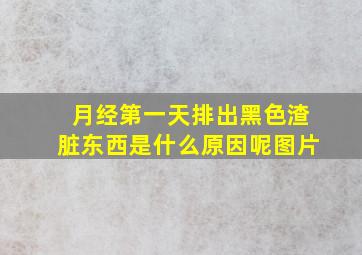 月经第一天排出黑色渣脏东西是什么原因呢图片