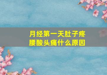 月经第一天肚子疼腰酸头痛什么原因