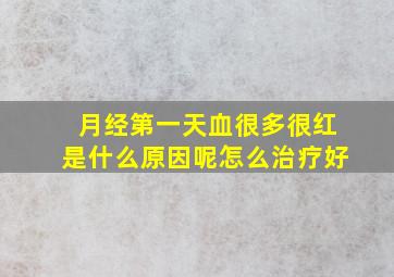 月经第一天血很多很红是什么原因呢怎么治疗好