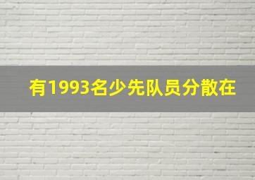 有1993名少先队员分散在