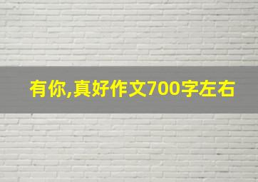 有你,真好作文700字左右