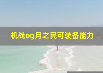 机战og月之民可装备能力