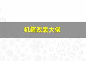 机箱改装大佬