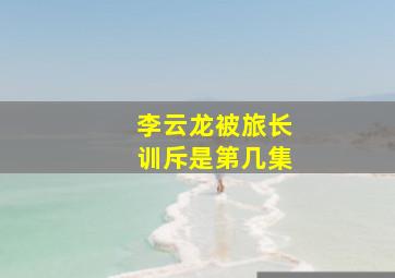 李云龙被旅长训斥是第几集