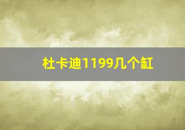 杜卡迪1199几个缸