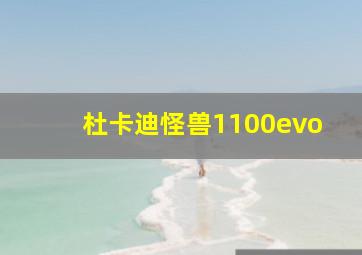 杜卡迪怪兽1100evo