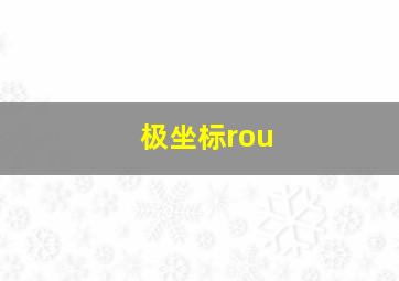 极坐标rou