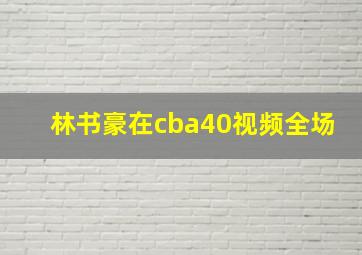 林书豪在cba40视频全场