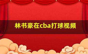 林书豪在cba打球视频