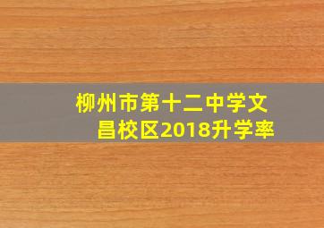 柳州市第十二中学文昌校区2018升学率