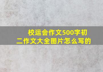 校运会作文500字初二作文大全图片怎么写的