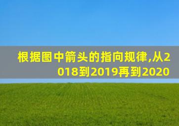 根据图中箭头的指向规律,从2018到2019再到2020