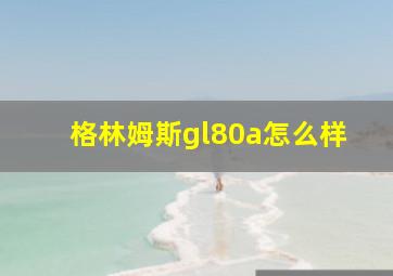 格林姆斯gl80a怎么样