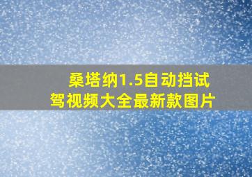 桑塔纳1.5自动挡试驾视频大全最新款图片