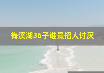 梅溪湖36子谁最招人讨厌