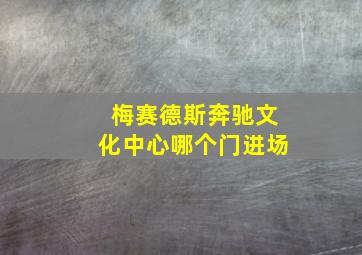 梅赛德斯奔驰文化中心哪个门进场