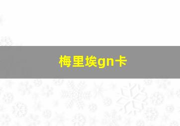 梅里埃gn卡