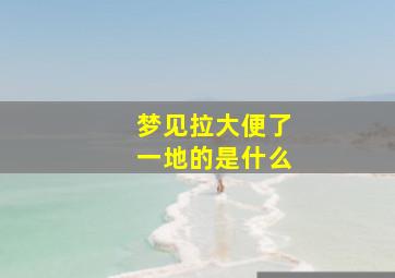 梦见拉大便了一地的是什么