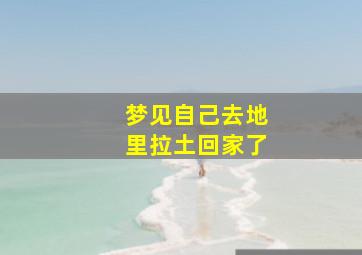 梦见自己去地里拉土回家了