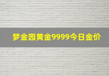 梦金园黄金9999今日金价