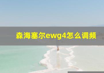 森海塞尔ewg4怎么调频