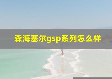 森海塞尔gsp系列怎么样